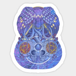 Electric octophant Sticker